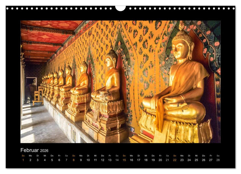Thailand - Traumstrände und Tempel (CALVENDO Wandkalender 2026)