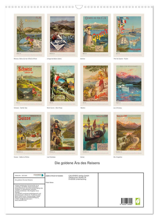 Die goldene Ära des Reisens (CALVENDO Wandkalender 2026)