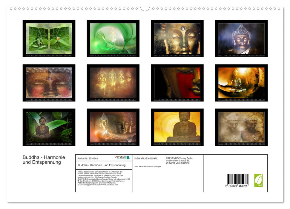 Buddha - Harmonie und Entspannung (CALVENDO Premium Wandkalender 2026)