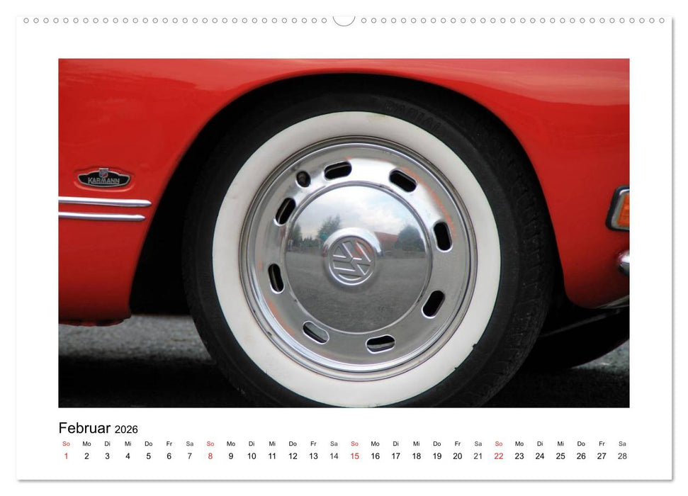 Eine Legende lebt, der Karmann-Ghia (CALVENDO Premium Wandkalender 2026)
