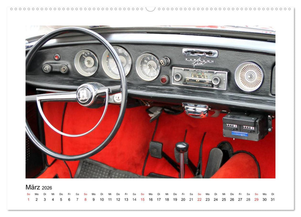 Eine Legende lebt, der Karmann-Ghia (CALVENDO Premium Wandkalender 2026)