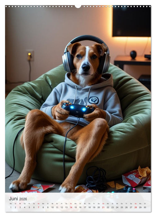 Daily Dogs – Tierisch menschlich (CALVENDO Premium Wandkalender 2026)