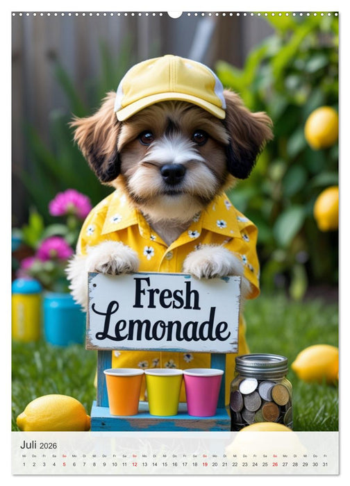 Daily Dogs – Tierisch menschlich (CALVENDO Premium Wandkalender 2026)