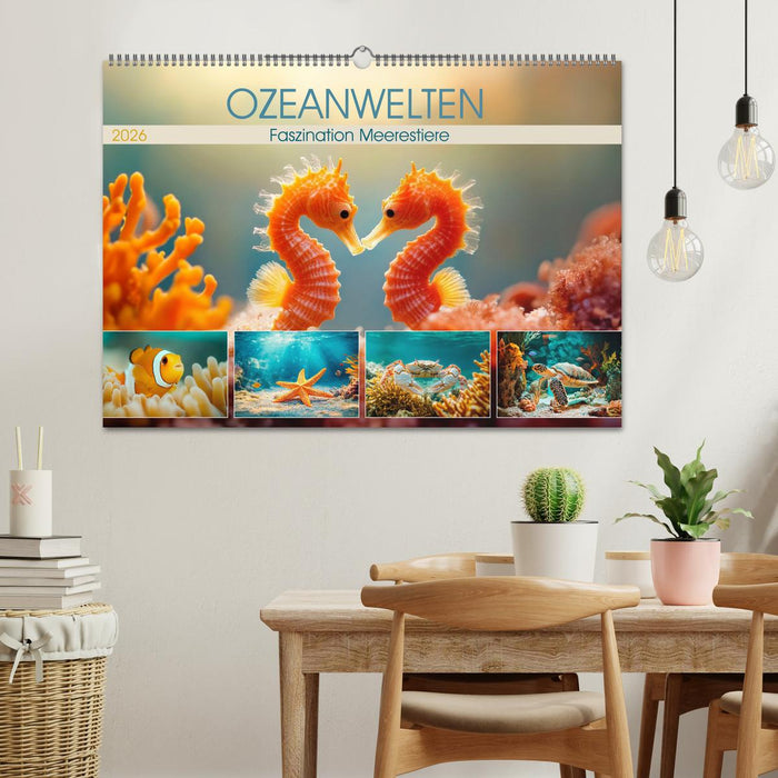 OZEANWELTEN Faszination Meerestiere (CALVENDO Wandkalender 2026)