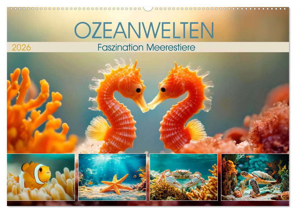 OZEANWELTEN Faszination Meerestiere (CALVENDO Wandkalender 2026)