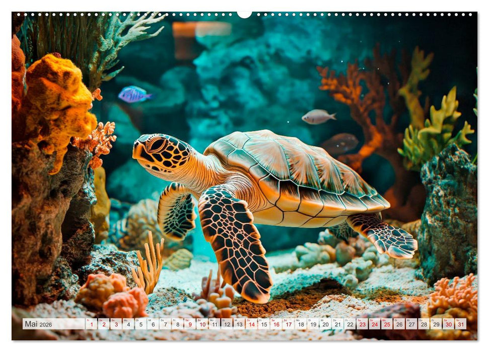 OZEANWELTEN Faszination Meerestiere (CALVENDO Wandkalender 2026)