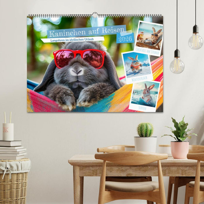 Kaninchen auf Reisen (CALVENDO Wandkalender 2026)