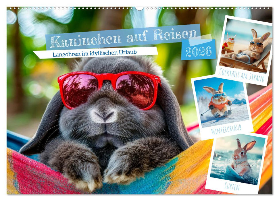 Kaninchen auf Reisen (CALVENDO Wandkalender 2026)