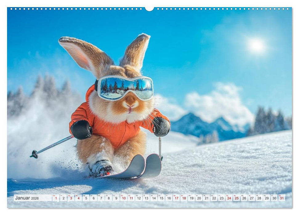 Kaninchen auf Reisen (CALVENDO Wandkalender 2026)