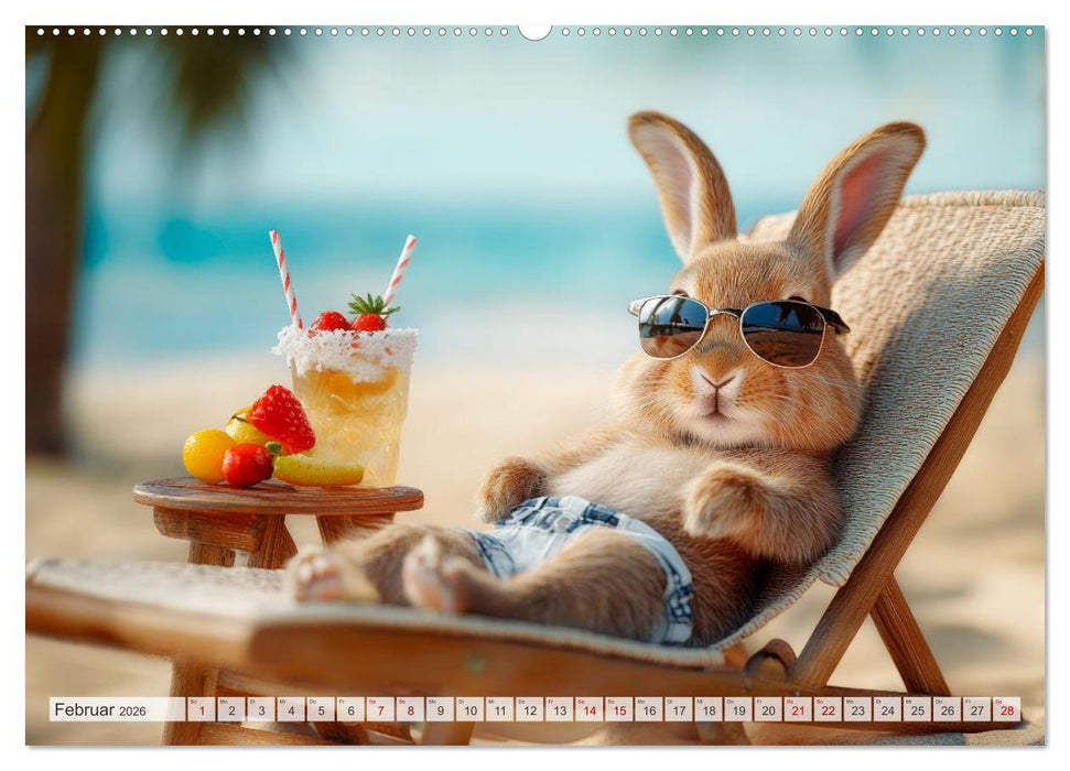 Kaninchen auf Reisen (CALVENDO Wandkalender 2026)