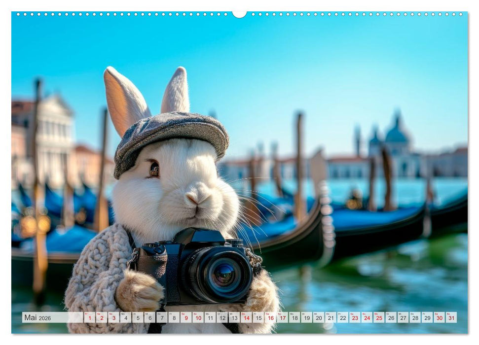 Kaninchen auf Reisen (CALVENDO Wandkalender 2026)