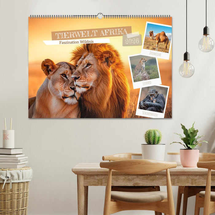 TIERWELT AFRIKA Faszination Wildnis (CALVENDO Wandkalender 2026)