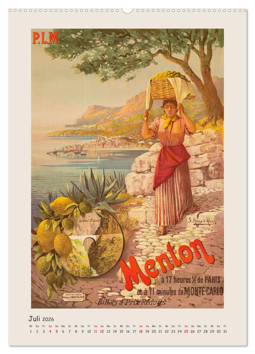 Die goldene Ära des Reisens (CALVENDO Premium Wandkalender 2026)