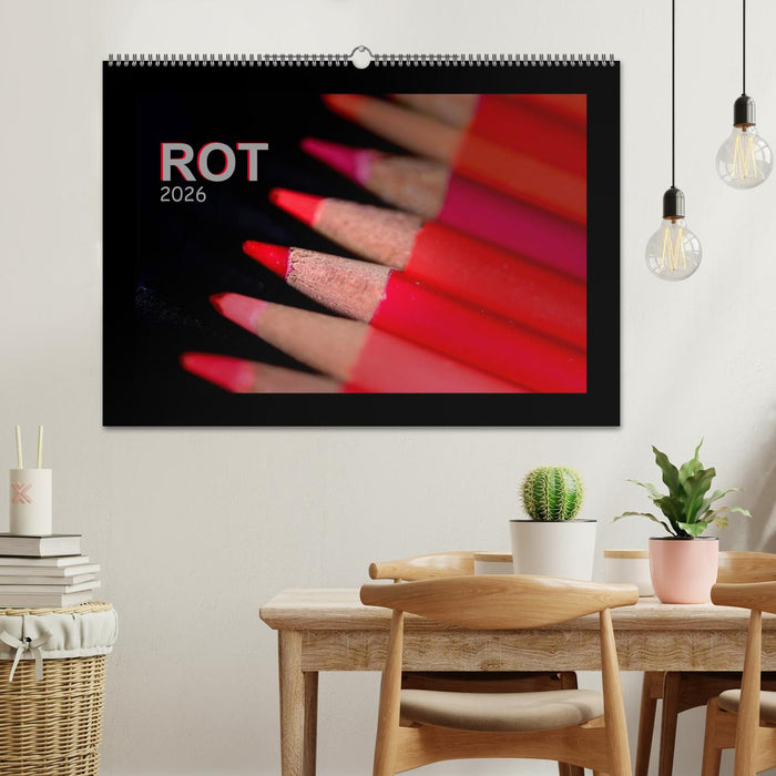 Rot (CALVENDO Wandkalender 2026)