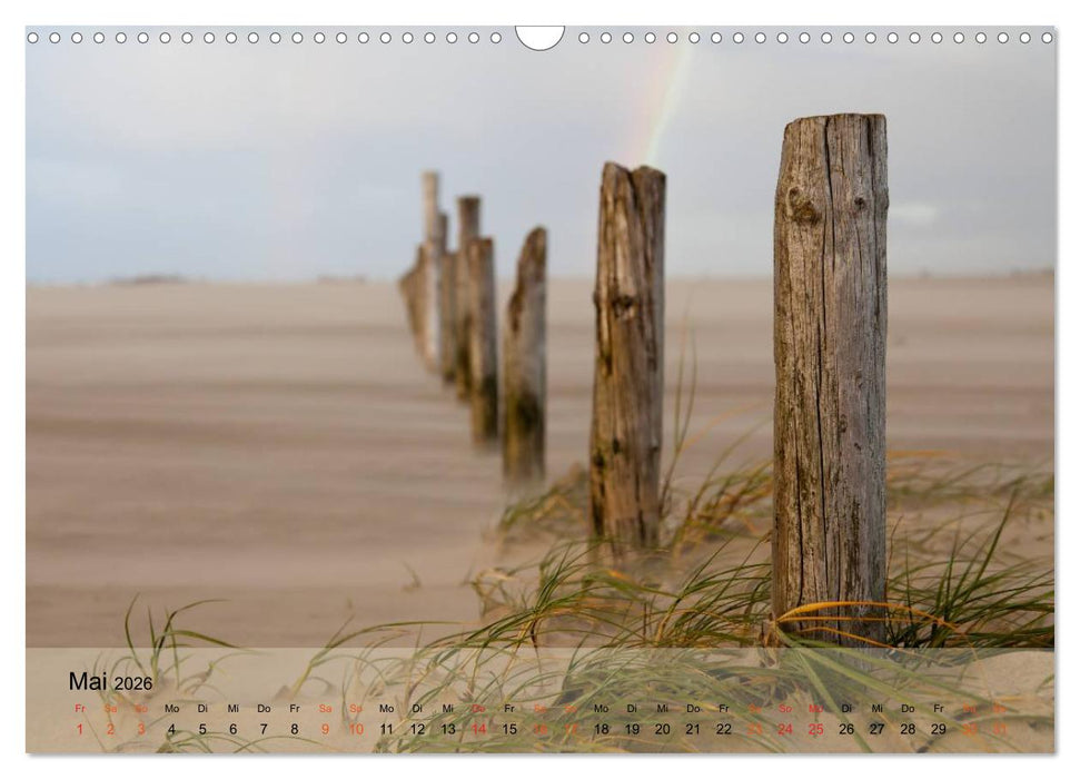 am strand von SANKT PETER-ORDING (CALVENDO Wandkalender 2026)