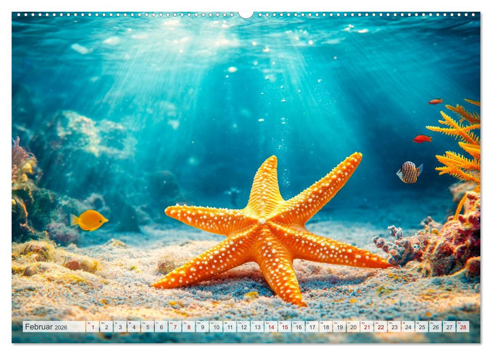 OZEANWELTEN Faszination Meerestiere (CALVENDO Premium Wandkalender 2026)