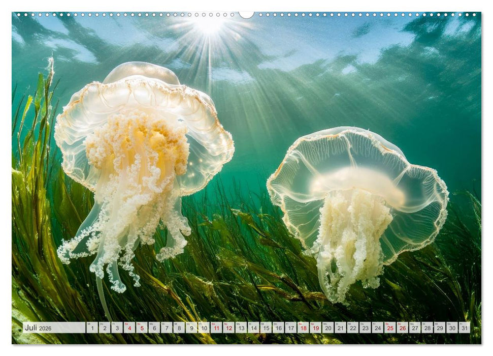 OZEANWELTEN Faszination Meerestiere (CALVENDO Premium Wandkalender 2026)
