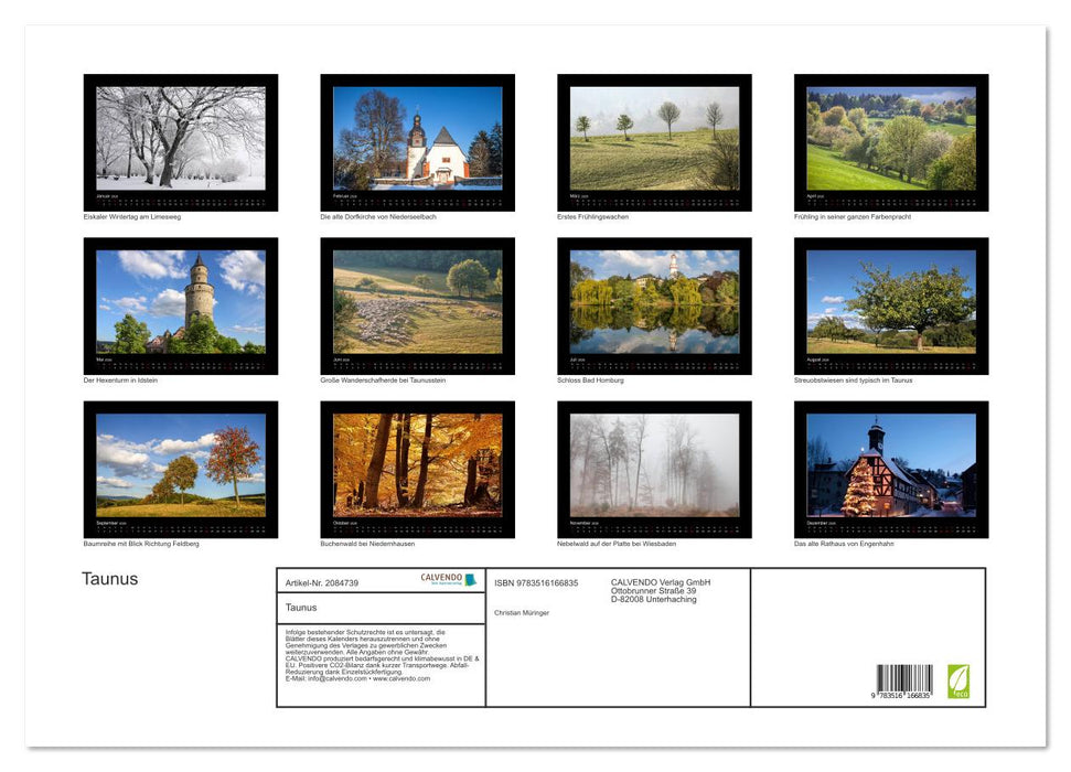 Taunus (CALVENDO Wandkalender 2026)