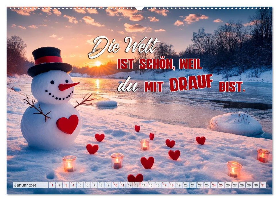 HERZENSSACHE Liebe und Dankbarkeit schenken (CALVENDO Premium Wandkalender 2026)