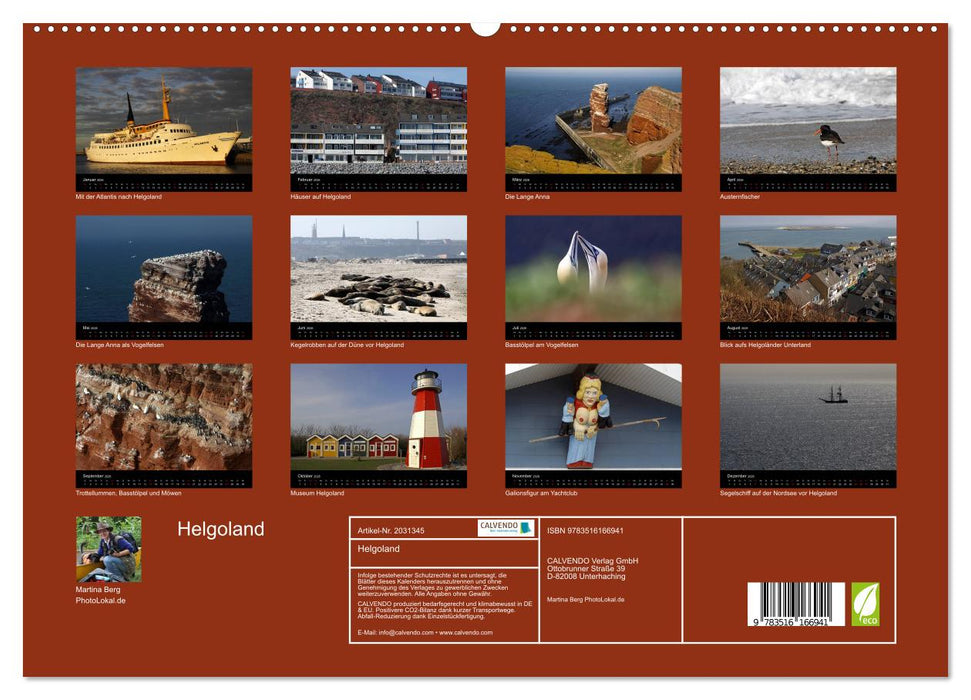 Helgoland (CALVENDO Premium Wandkalender 2026)