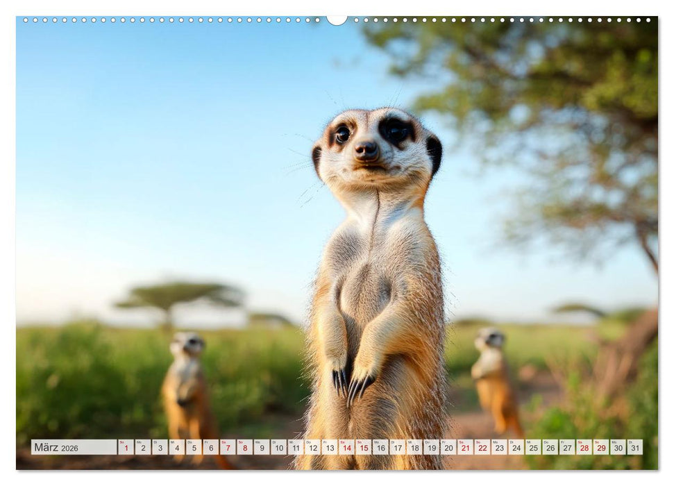 TIERWELT AFRIKA Faszination Wildnis (CALVENDO Premium Wandkalender 2026)