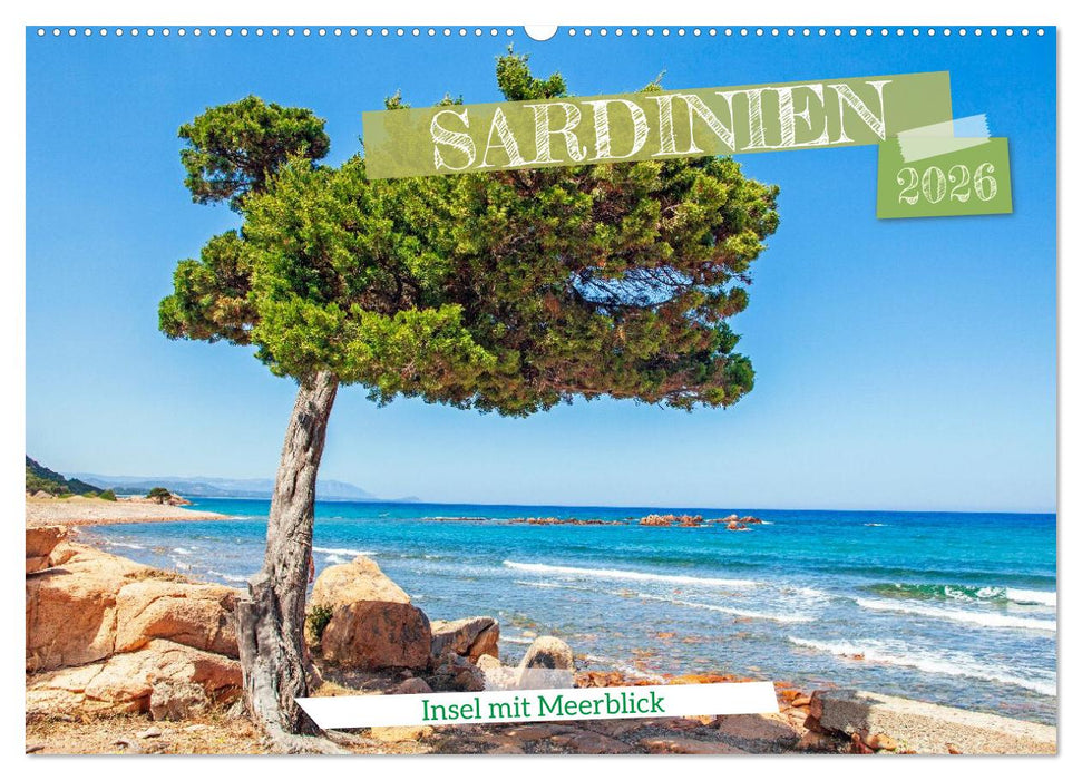 Sardinien Insel mit Meerblick (CALVENDO Wandkalender 2026)