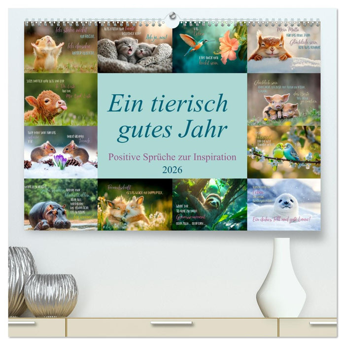 Ein tierisch gutes Jahr (CALVENDO Premium Wandkalender 2026)