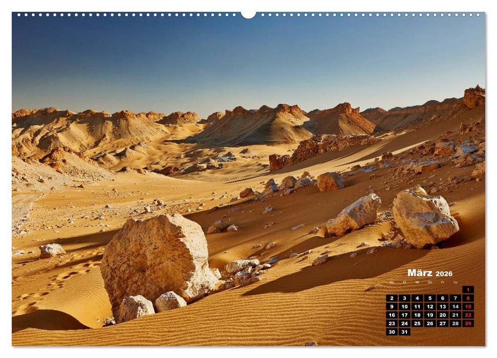 Ägypten – westliche Wüsten (CALVENDO Wandkalender 2026)