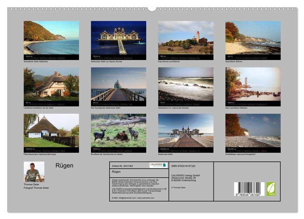 Rügen (CALVENDO Premium Wandkalender 2026)