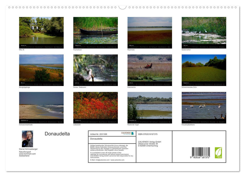 Donaudelta (CALVENDO Premium Wandkalender 2026)
