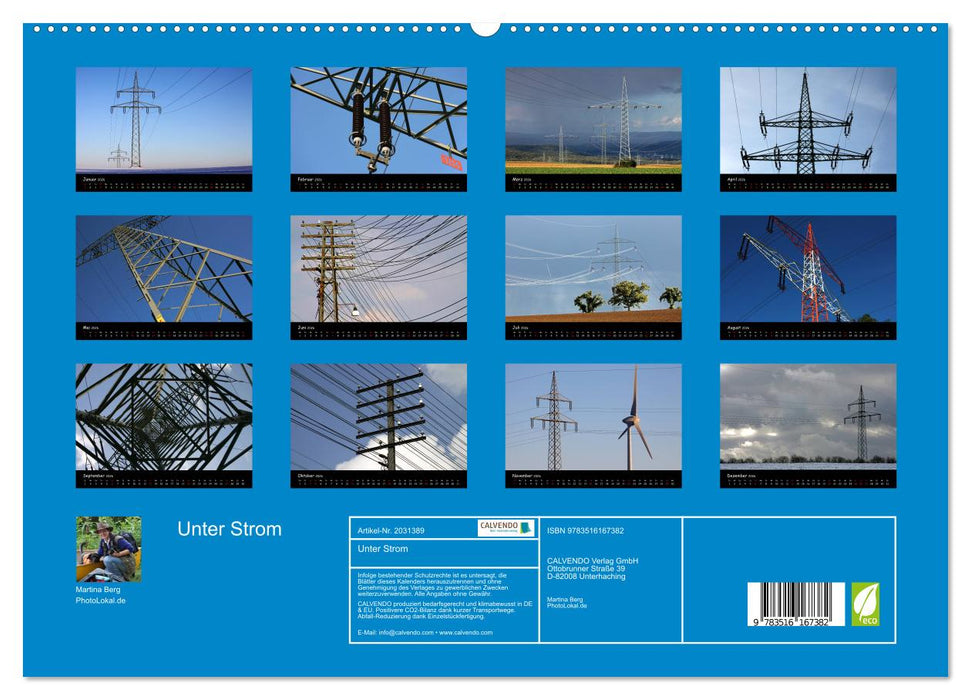 Unter Strom (CALVENDO Premium Wandkalender 2026)