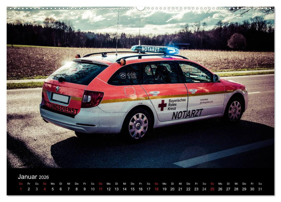 Einsatzfahrzeuge - Bayern (CALVENDO Premium Wandkalender 2026)