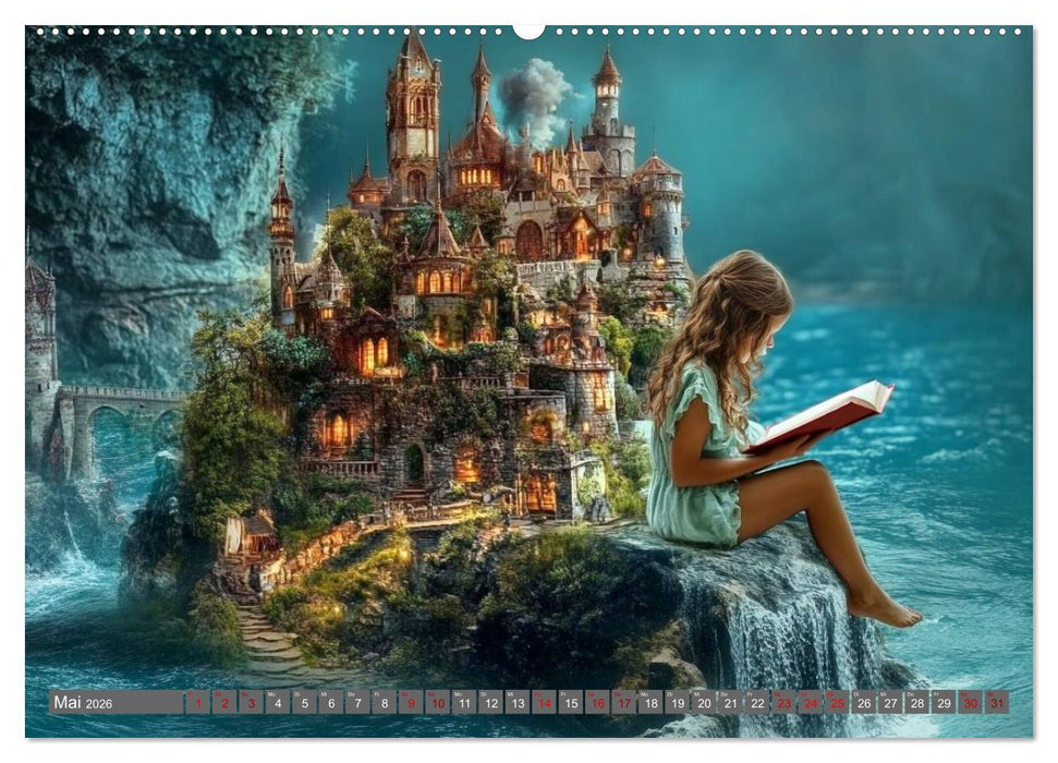 Lesen ist eine Reise durch Zeit und Raum (CALVENDO Premium Wandkalender 2026)