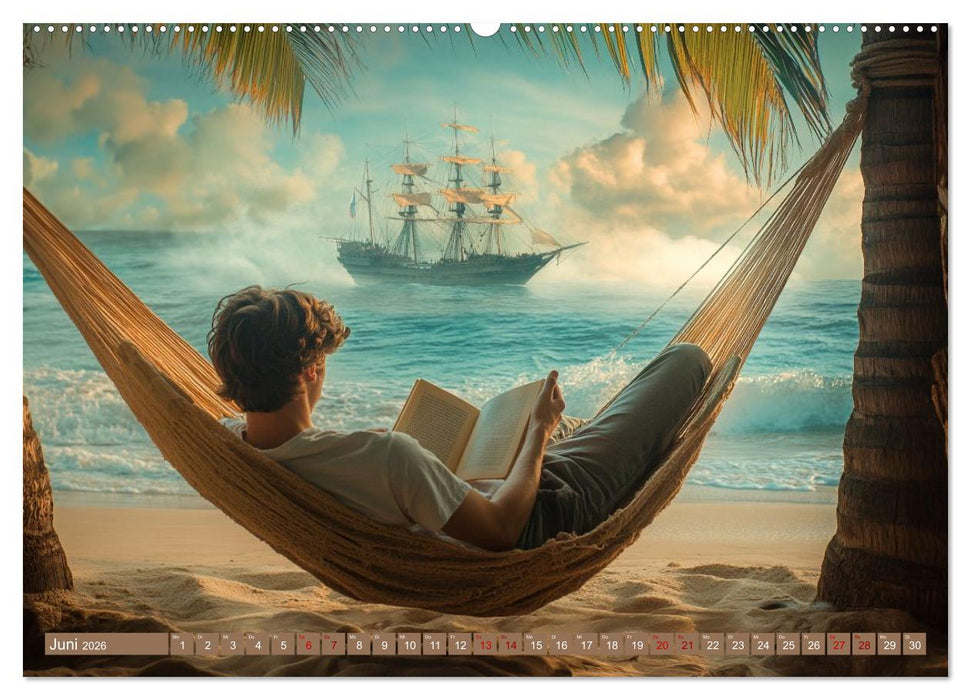 Lesen ist eine Reise durch Zeit und Raum (CALVENDO Premium Wandkalender 2026)