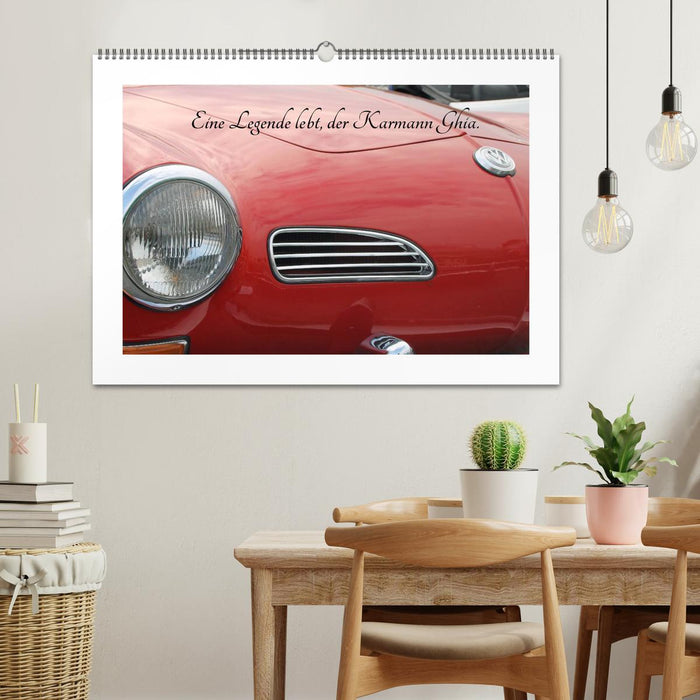 Eine Legende lebt, der Karmann-Ghia (CALVENDO Wandkalender 2026)