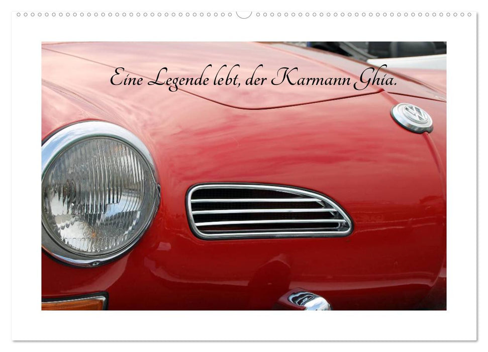 Eine Legende lebt, der Karmann-Ghia (CALVENDO Wandkalender 2026)