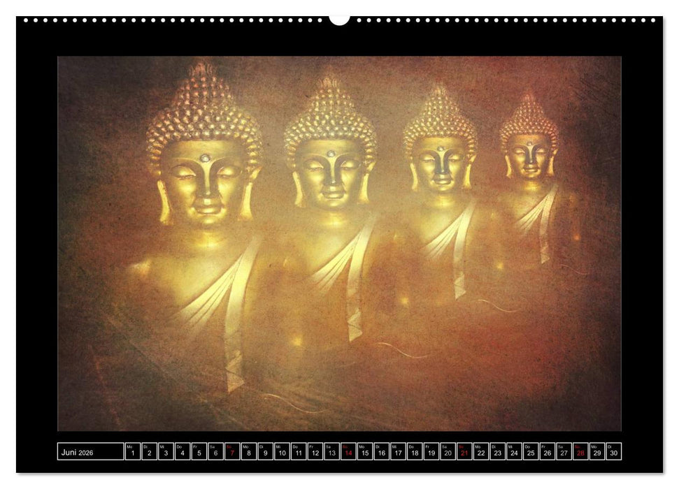 Buddha - Harmonie und Entspannung (CALVENDO Wandkalender 2026)