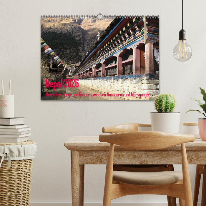 Nepal 2026 Menschen, Berge und Götter zwischen Annapurna und Marsyangdi (CALVENDO Wandkalender 2026)