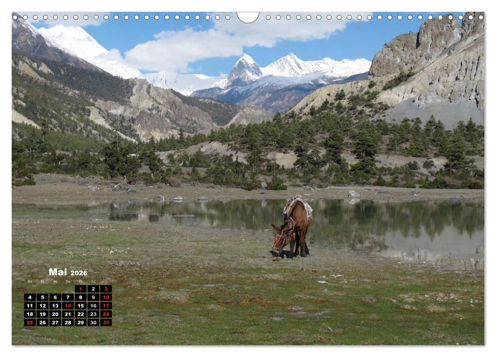 Nepal 2026 Menschen, Berge und Götter zwischen Annapurna und Marsyangdi (CALVENDO Wandkalender 2026)