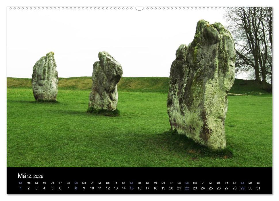 Steinkreise Großbritanniens (CALVENDO Premium Wandkalender 2026)