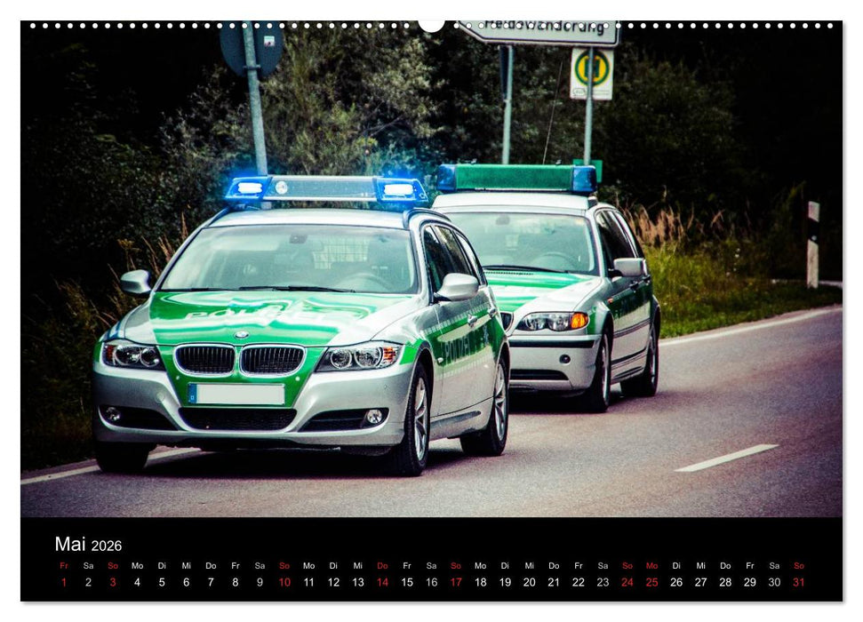 Einsatzfahrzeuge - Bayern (CALVENDO Wandkalender 2026)