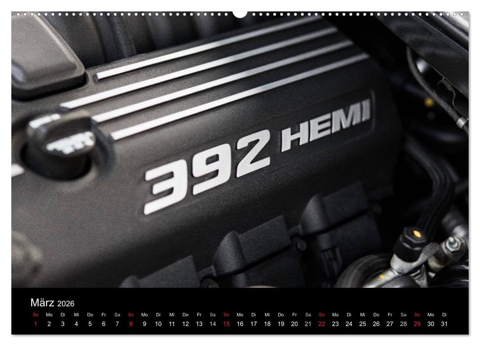 Dodge Challenger SRT8 (CALVENDO Premium Wandkalender 2026)