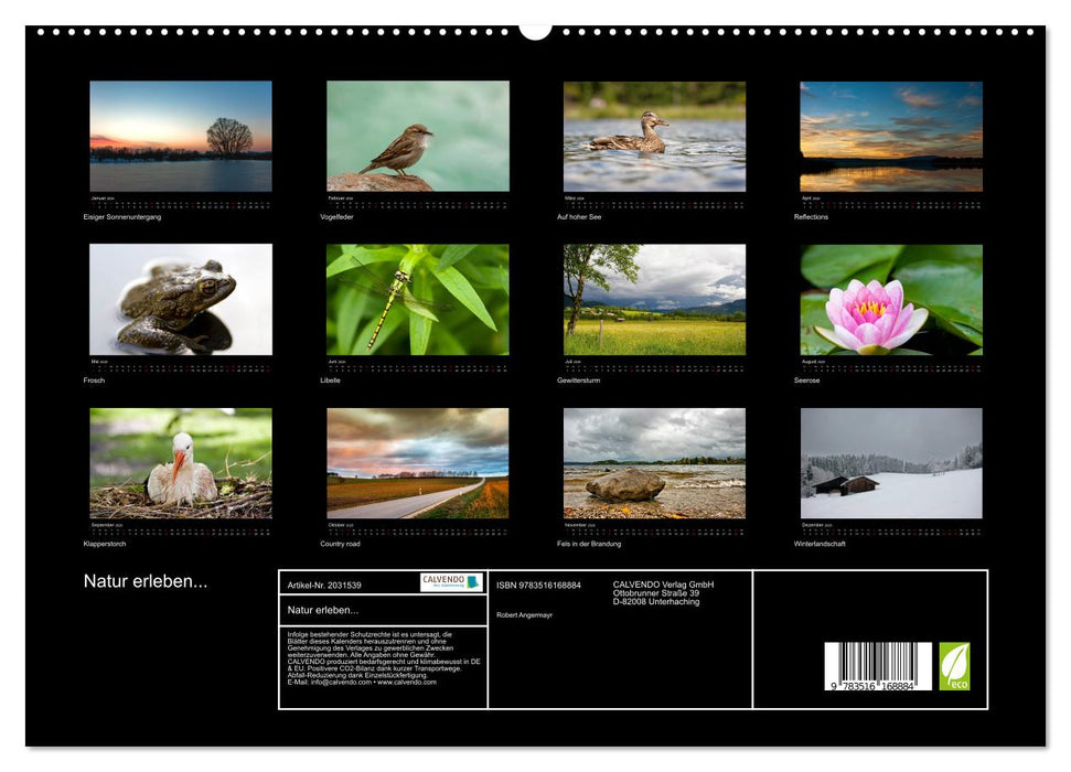 Natur erleben... (CALVENDO Premium Wandkalender 2026)
