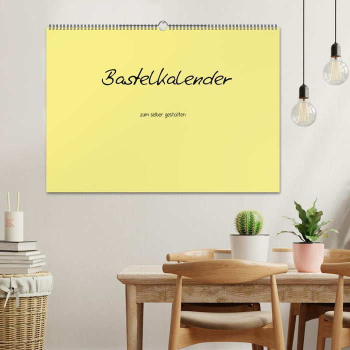 Bastelkalender - Gelb (CALVENDO Wandkalender 2026)