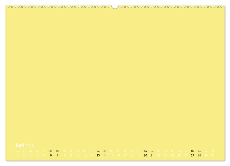 Bastelkalender - Gelb (CALVENDO Wandkalender 2026)