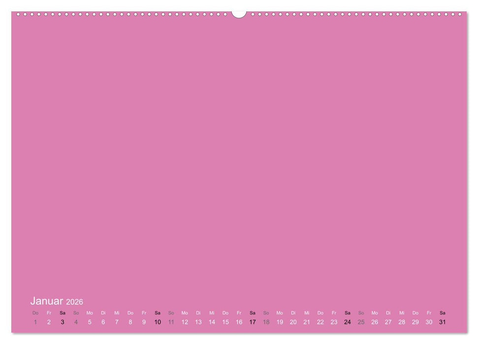 Bastelkalender - Pink (CALVENDO Wandkalender 2026)