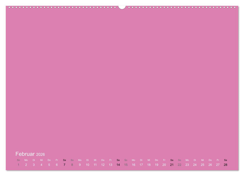 Bastelkalender - Pink (CALVENDO Wandkalender 2026)