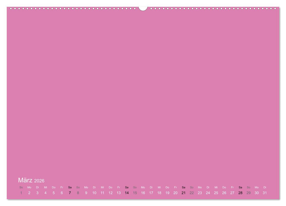Bastelkalender - Pink (CALVENDO Wandkalender 2026)