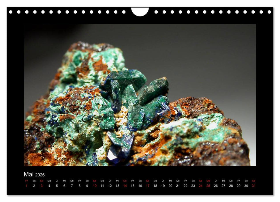 Mineralien aus dem Sauerland (CALVENDO Wandkalender 2026)