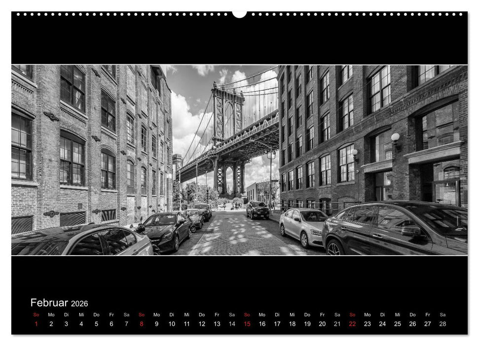 NEW YORK CITY Höhepunkte im Panoramaformat (CALVENDO Premium Wandkalender 2026)